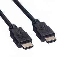 Value HDMI High Speed Kabel mit Ethernet Stecker/Stecker 4K fähig schwarz 2 m