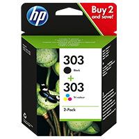 HP 303 2-pack Black/Tri-color Ink Cartridge