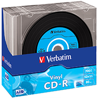 Verbatim CD-R 80 700 MB 52x SC (10) Vinyl look