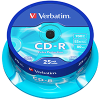 Verbatim CD-R 80 700 MB 52x CB (25)