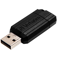 Verbatim USB 2.0 Stick "Pin Stripe" 8 GB - BLACK (1)