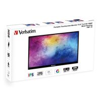 Verbatim portable monitor 15,6" Full HD 1080P Touchscreen, Alu-Gehäuse