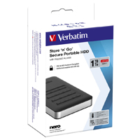 Verbatim HDD 2.5"/3,35 cm, 1 TB USB 3.1 "Secure with Keypad Access" (1)