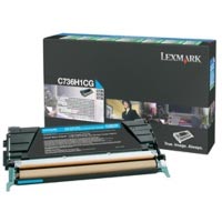 Lexmark Prebate-Toner für C736/X736/C738/X738 cyan HC