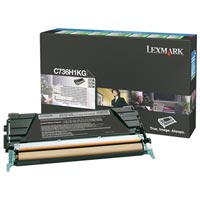 Lexmark Prebate-Toner für C736/X736/C738/X738 schwarz HC