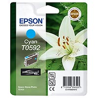 Epson Tinte T0592 UltraChrome R2400 cyan - Lilie