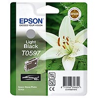 Epson Tinte T0597 UltraChrome R2400 light black - Lilie
