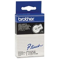 Brother P-Touch Schriftband schwarz auf weiß 7,7m x 12mm