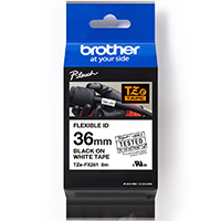 Brother Pro-Tape Flexi-Tape schwarz auf weiß 8m x 36mm